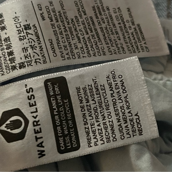 Levi's Ribcage Straight Ankle medium Blue Cropped Size 20W - Picture 7 of 10